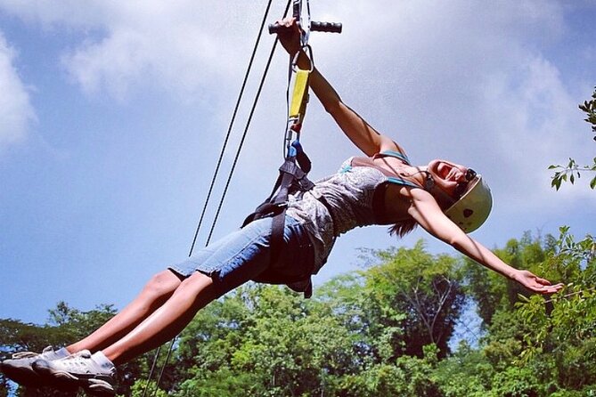 Horseback Riding, ATV and Ocean Zip lining combo from Montego Bay - Ziplining and rappelling at the outpost