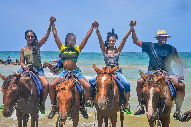 Horseback riding & bluehole secret falls from Montego Bay - Riding through trails, woods, and the sea