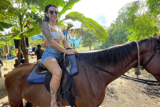 Horseback Riding In The Ocean from Montego Bay Private Transfer - From Scenic Trails Into The Caribbean