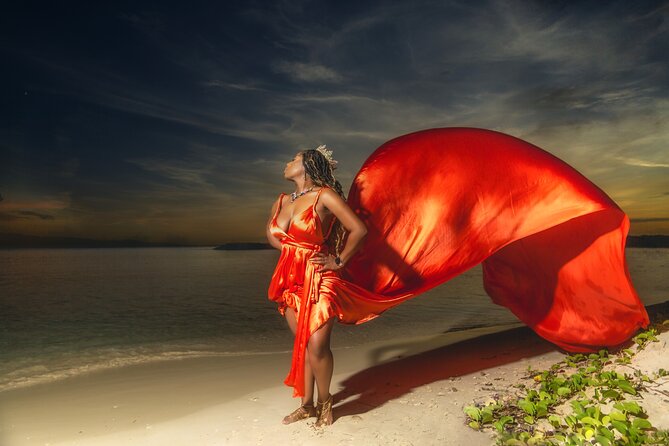 Jamaica Flying Dress Photoshoots - Helpful posing from a patient photographer