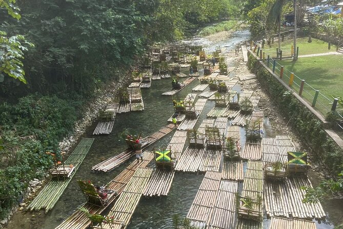 Jamaica's Ocean Horseback Bamboo Raft Adventure and Transport - Bamboo rafting brings the pace down