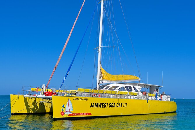 Jamwest Beach Negril Family Catamaran Cruise Pick up from Lucea - Sailing along Negril’s coast