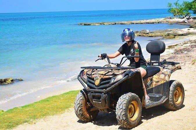 Jamwest Off-Road ATV Adventure & JamCulture Tour Combo in Negril - Reaching Salmon Point and the beach