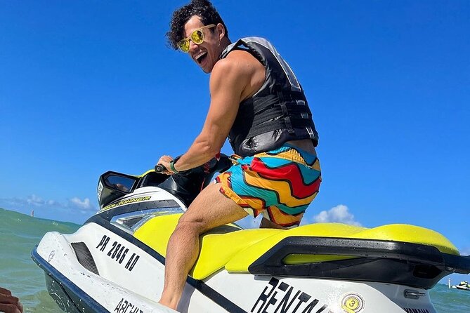 Jet Ski and Beach with Private Transportation from Montego bay Resorts - Getting your first instructions on the jet ski