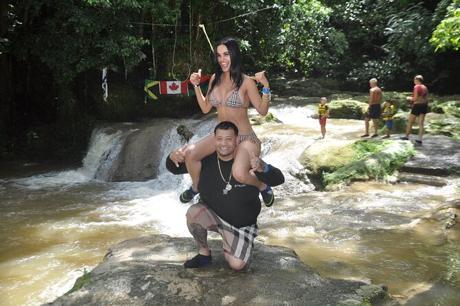Kennedy's Horseback riding, Blue Hole and Secret Falls from Montego Bay - One hour on horseback, from forest trail to Caribbean water