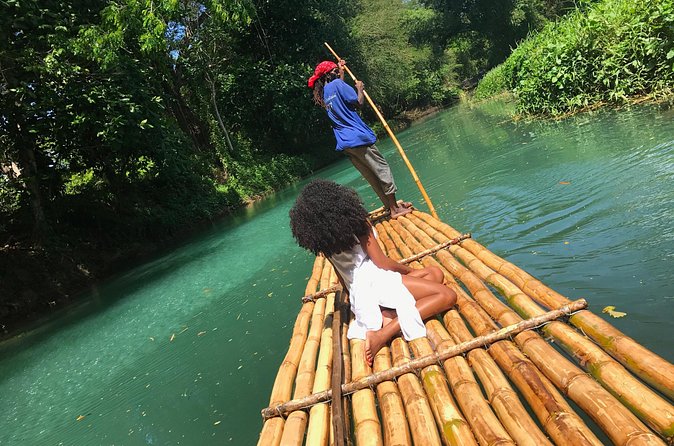 Martha Brae Rafting from Montego Bay with Private Transportation - Swimming along the Martha Brae