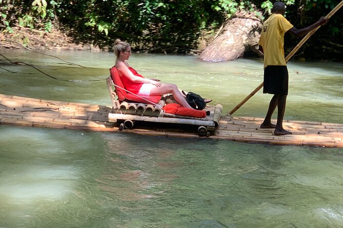 (Martha Brae River) Bamboo Rafting - The limestone foot massage option