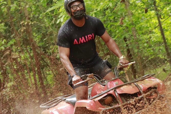 Montego Bay ATV Ride & Bamboo Rafting With Limestone Foot Massage - The limestone foot massage stop