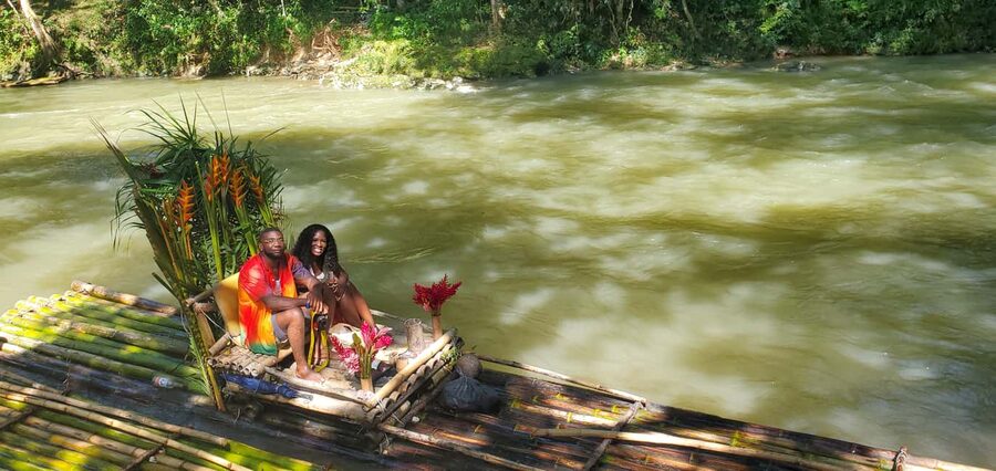 Montego Bay: Bamboo Raft Cruise on the Great River - From Montego Bay to Lethe by road