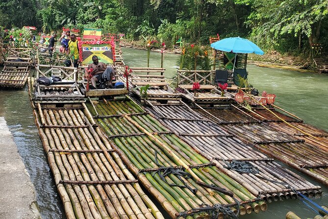 Montego Bay Bamboo Rafting & limestone Massage Private Transfer. - The limestone massage and river stop