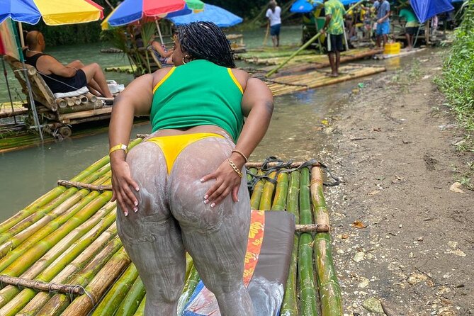 Montego Bay Bamboo Rafting Tour with Limestone Foot Massage - Boarding the 9-Meter Bamboo Raft