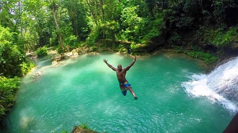 Montego Bay: Blue Hole, Dunn’s River, and Reggae Hill Tour - Dunn’s River Falls: a famous climb that requires teamwork