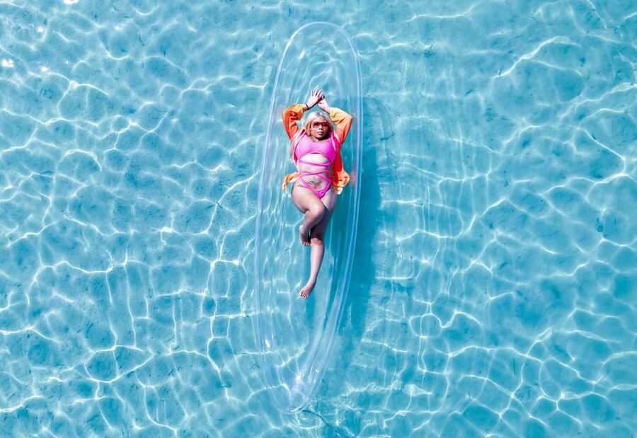 Montego Bay: Crystal Clear Kayak Drone singles Photo Shoot - The human side: patience matters here