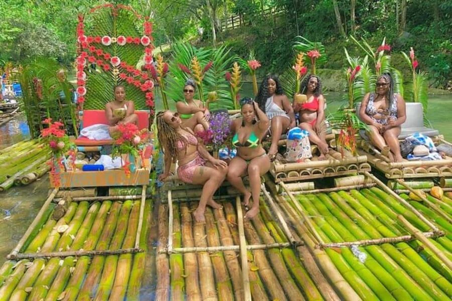 Montego Bay, Jamaica: Bamboo Rafting with Foot Massage - Drinks, music, food, and the optional hookah