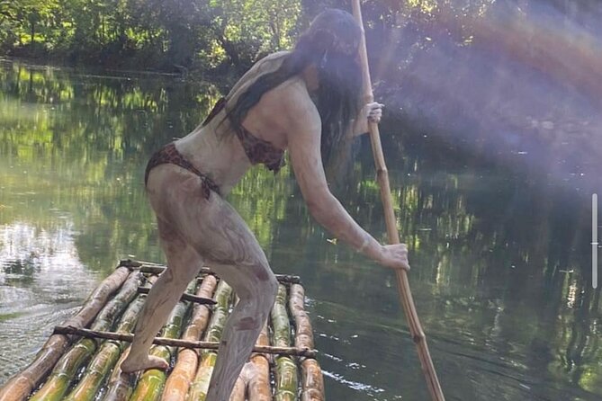 Montego Bay Lethe Rafting And Magritaville & Shopping Combo - Bamboo rafting at Lethe