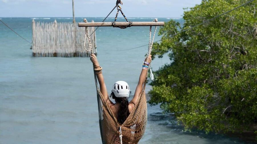 Montego Bay/Negril/Lucea: All-Access Adventure Pass - Zipline and Hammock Splash over the water