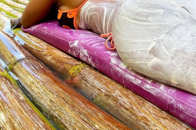 Montego Bay Rafting, Hip-Strip Shopping & Margaritaville Tour - Floating the Great River on a handmade bamboo raft
