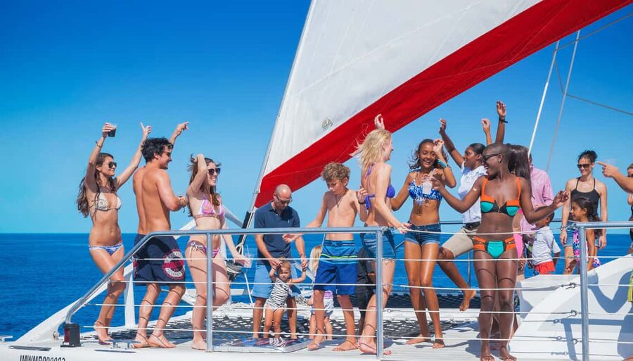 Montego Bay: Reggae Family Catamaran Cruise with Snorkeling - The north coast catamaran ride