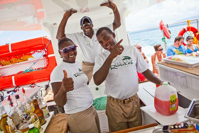 Montego Bay: Reggae Sunset Catamaran Cruise - The reef stop and the snorkeling question