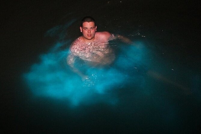 Mystic Lagoon Night-Time Cruise and Swim from Montego Bay & Trelawny - From Montego Bay or Trelawny: what the three hours involve