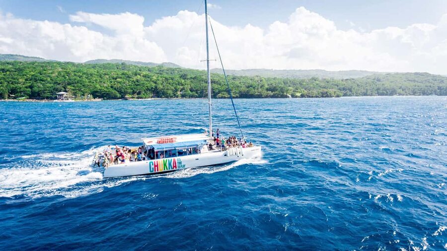 Ocho Rios: Catamaran Sail & Snorkel + Dunn's River Climb - Key Points At A Glance