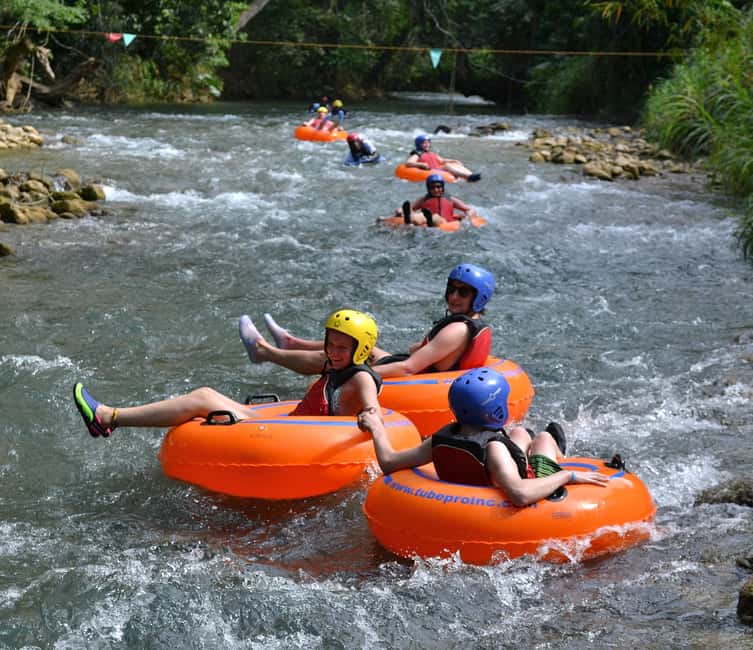 Ocho Rios: Jungle River Tubing & Bamboo Beach Club - The guides shape the river ride