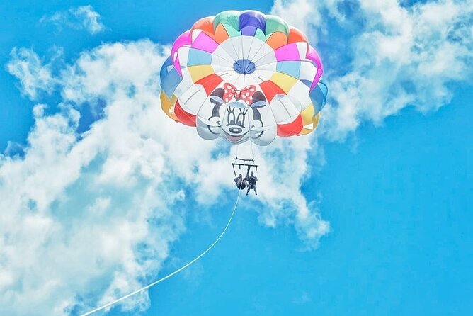 Parasailing, Blue Hole Mineral Spring, Seven Mile Beach - Puerto Seco Beach and the itinerary question