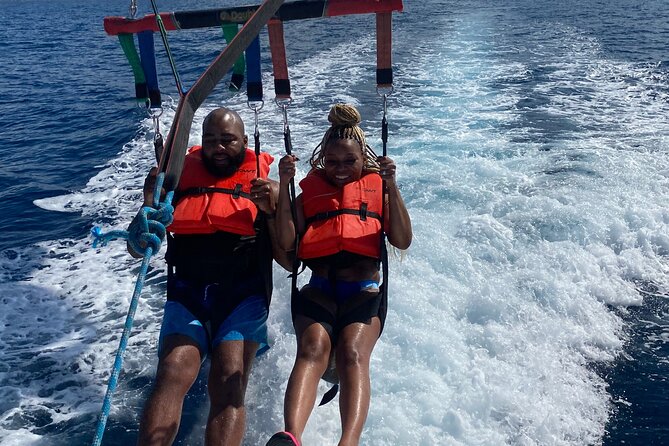 Parasailing & Jetski Water Activities in Montego Bay - Parasailing at about 200 feet