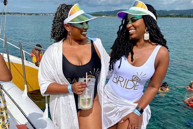 Party Catamaran Sunset Ricks Cafe Negril Open Bar and DJ - Snorkeling near Negril’s coral reef