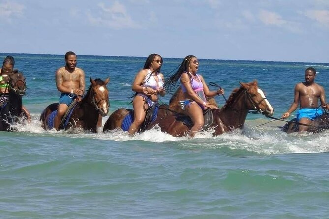 Private Bamboo Rafting and Horseback Riding from Ocho Rios - Horseback riding on the beach and in the sea