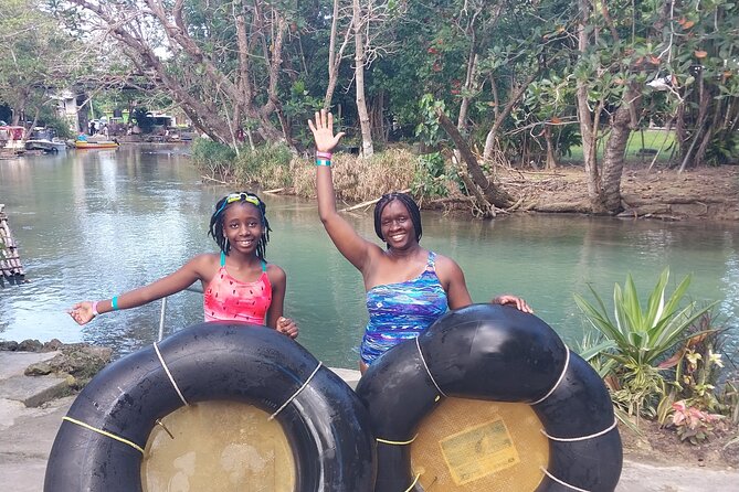 Private Dunn's River Falls and Tubing Tour From Ocho Rios - White River tubing after the climb