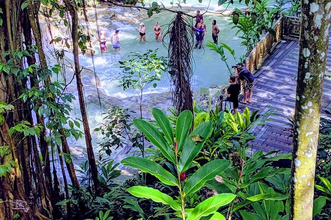 Private Ocho Rios highlight tour - Arriving at Dunn’s River Falls for a 90-minute climb