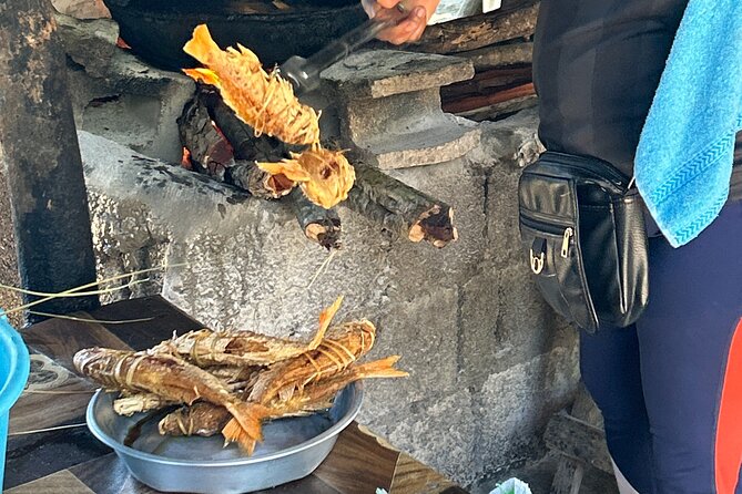 Private Seafood Tour and Floyds Pelican Bar or Black River Safari - Scott’s Cove serves escovitch fish and bammy