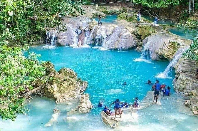 Private Tour to Dunns River and Blue Hole from Montego Bay - Blue Hole, pools, swings, and cliff jumps