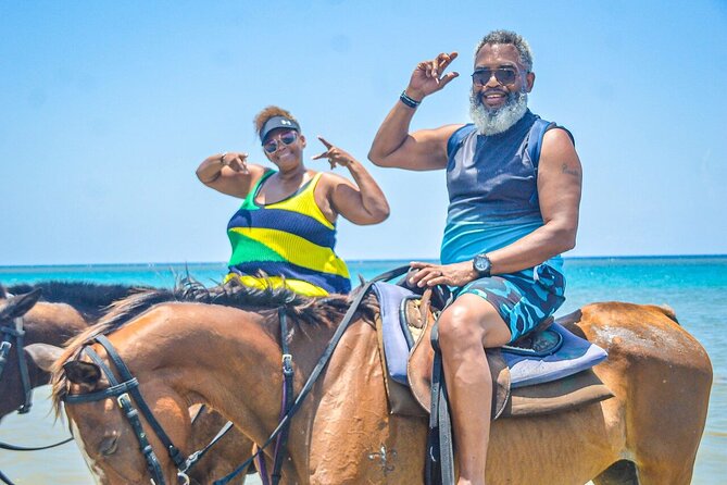 Private Tour to Dunns River and Horseback Riding with Local Guide - Climbing Dunns River Falls