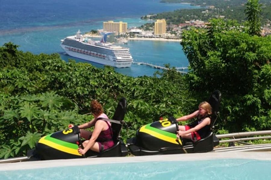 Rainforest Bobsled Mystic Mountain transportation - Starting from Montego Bay, the transfer is half the outing