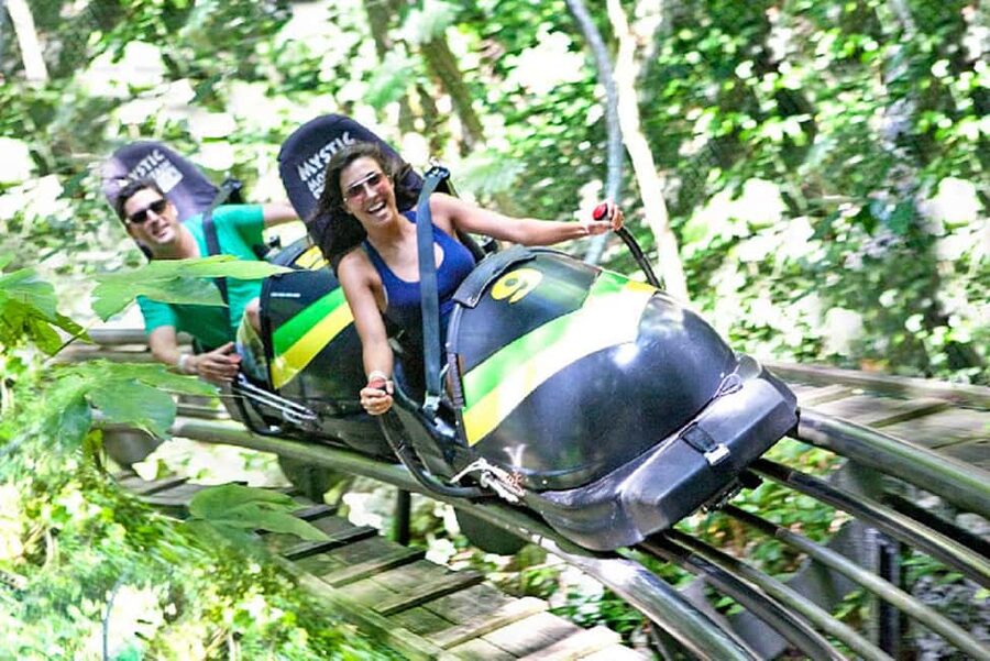 Rainforest Bobsled Mystic Mountain transportation - Arriving at Mystic Mountain for the three-hour activity