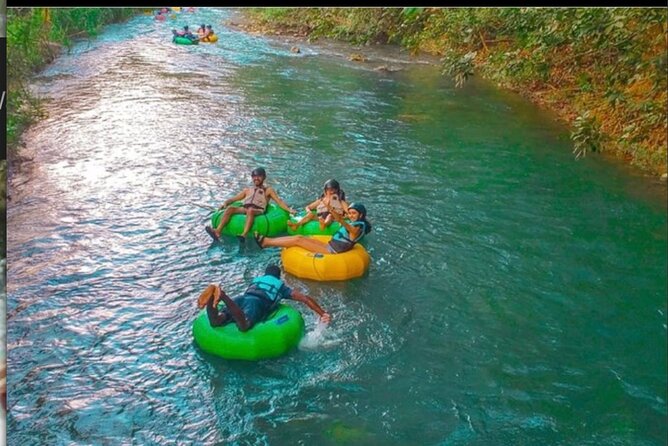 River rapids tubing rafting kayaking and beach Adventure - Waterfalls, pools, and the platform jump