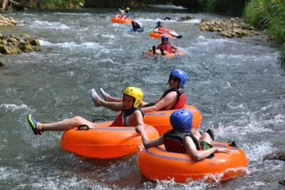 River Rapids Waterfalls Tubing and Beach Adventure with Transport