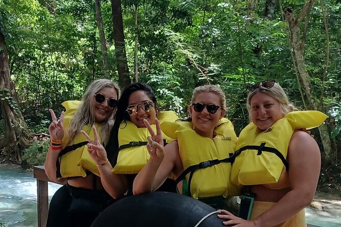 River Tubing and Blue Hole Tour from Ocho Rios - Walking through the Blue Hole