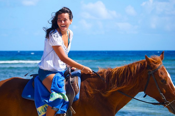 Sand n Saddle Horseback Ride & Swim Tour from Falmouth - Optional jerk lunch and Falmouth sightseeing