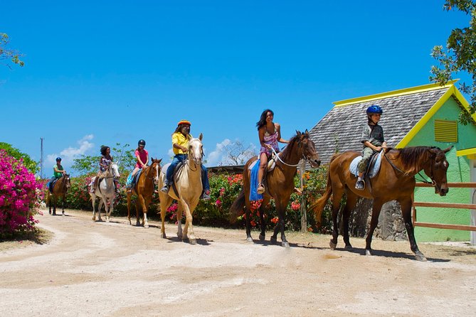 Sand n Saddle Horseback Ride & Swim Tour from Falmouth - Starting at the stable: safety before scenery