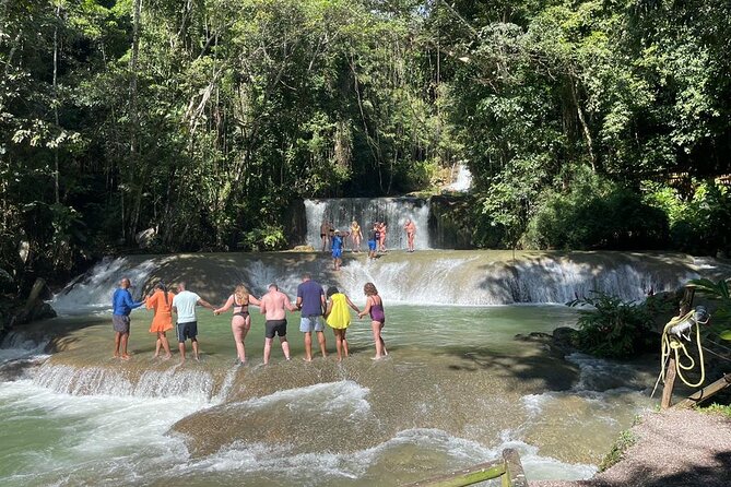 Tour to Black River and YS Falls - YS Falls: a gentle start with water and a tractor ride