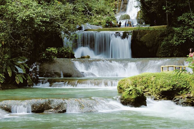 YS Falls and Black River Safari South Coast from Negril Jamaica - Cruising the Black River by pontoon boat