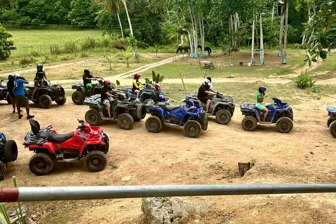 Zipline, Horseback Ride and Swim and Quad ATV bike in Negril - Chukka Outpost Sandy Bay and the Zipline Stop